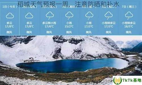 稻城天气预报15天30天_稻城天气预报一周7天准确